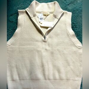 By Together Cream Sweater Vest NWT